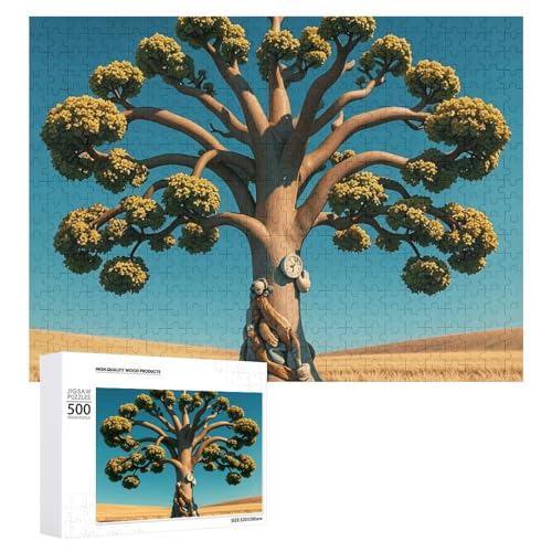 500 PCS Jigsaw Puzzles Tree of Dreams Puzzles Personalized Puzzle for Adults Wooden Puzzle Custom Puzzles from Photos Picture Puzzle Classic Jigsaw Puzzle for Wedding Birthday Valentine's Day von GHZWACKJ