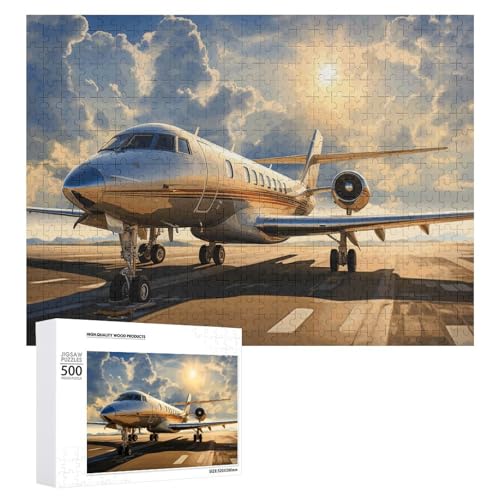 500 PCS Puzzle Private Plane Puzzles Personalized Puzzle for Adults Wooden Puzzle Custom Puzzles from Photos Picture Puzzle Classic Jigsaw Puzzle for Wedding Birthday Valentine's Day von GHZWACKJ