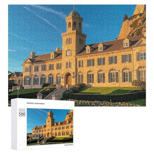 Big Sur College-Puzzle, personalisiertes Puzzle für Erwachsene, Holzpuzzle, individuelle Puzzles aus Fotos, Bildpuzzle, klassisches Puzzle für Hochzeit, Geburtstag, Valentinstag, 500 Stück von GHZWACKJ