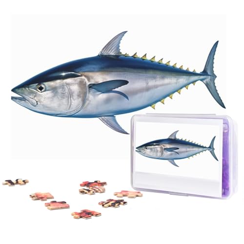 Jigsaw Puzzles 300 Teile Thunfisch Thunnus Puzzles Personalisiertes Puzzle für Erwachsene Holzpuzzle Benutzerdefinierte Puzzles aus Fotos Bilderpuzzle Klassisches Puzzle für Hochzeit Geburtstag von GHZWACKJ