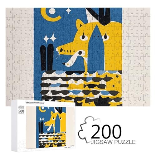 Puzzle, 200 Stück, ästhetisches Tier-Notizbuch, Puzzle, personalisiertes Puzzle für Erwachsene, Holzpuzzle, individuelle Puzzles aus Fotos, Bilderpuzzle, klassisches Puzzle für Hochzeit, Geburtstag, von GHZWACKJ