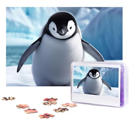 Puzzle 300 Teile Niedliche Pinguine nehmen Puzzles Personalisiertes Puzzle für Erwachsene Holzpuzzle Benutzerdefinierte Puzzles aus Fotos Bilderpuzzle Klassisches Puzzle für Hochzeit Geburtstag von GHZWACKJ