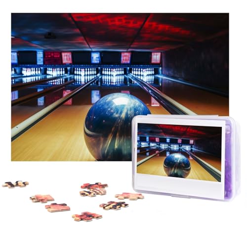 Puzzles 300 Teile Bowling Puzzles Personalisiertes Puzzle für Erwachsene Holzpuzzle Benutzerdefinierte Puzzles aus Fotos Bilderpuzzle Klassisches Puzzle für Hochzeit Geburtstag Valentinstag von GHZWACKJ