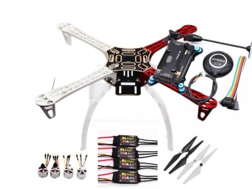 APM2.8 Flight Controller mit Ardupilot M8N GPS mit integriertem Kompass GPS-Ständer Stoßdämpfer Kompatibel mit kompatiblen RC Quadcopter Multicopter(Drone F450 Package B) von GHqHQL