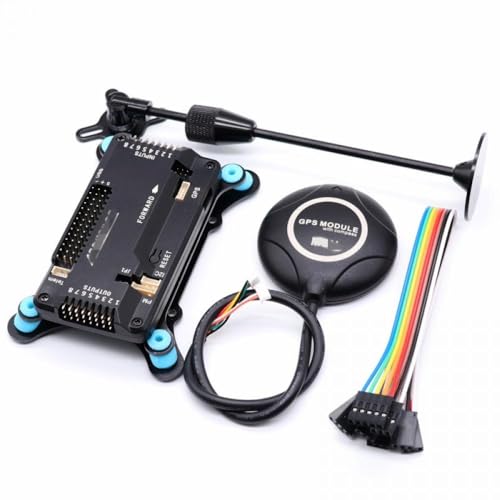 APM2.8 Flight Controller mit Ardupilot M8N GPS mit integriertem Kompass GPS-Ständer Stoßdämpfer Kompatibel mit kompatiblen RC Quadcopter Multicopter(HORIZONTAL PACKAGEA) von GHqHQL