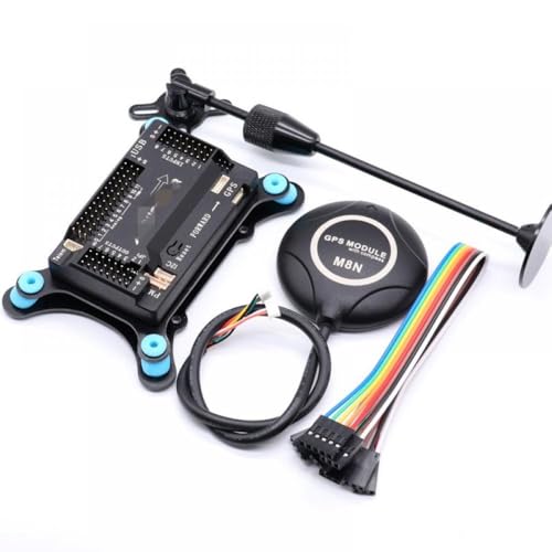 APM2.8 Flight Controller mit Ardupilot M8N GPS mit integriertem Kompass GPS-Ständer Stoßdämpfer Kompatibel mit kompatiblen RC Quadcopter Multicopter(Vertical PACKAGEA) von GHqHQL