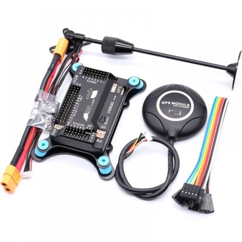 APM2.8 Flight Controller mit Ardupilot M8N GPS mit integriertem Kompass GPS-Ständer Stoßdämpfer Kompatibel mit kompatiblen RC Quadcopter Multicopter(Vertical PACKAGEB) von GHqHQL