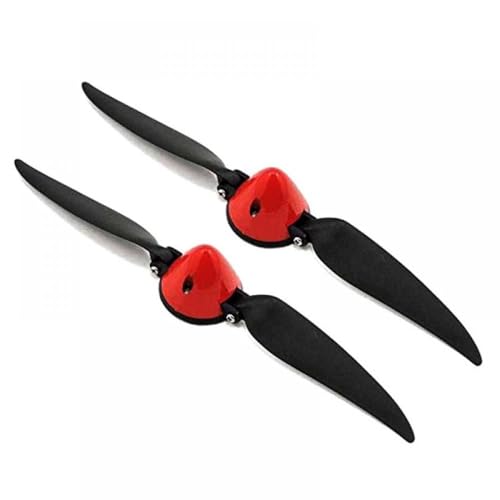 GHqHQL 2PCS 10x6 Faltpropeller 1060 mit 3,17 mm Durchmesser und 4 mm Lochspinner, kompatibel mit RC-Flugzeugsegelflugzeugmodellen 742-3 759-3 ASW28 Paddeln(Hole Dia 3.17MM) von GHqHQL