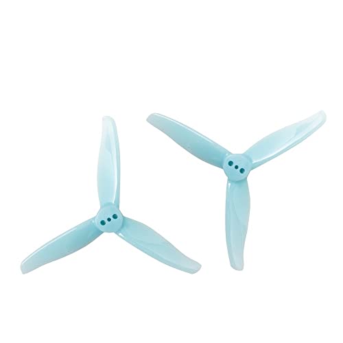 GHqHQL 3016 Propeller 6 Paar 12 Paar 1,5 m 2 mm Loch 3 Zoll 3 CW CCW FPV Requisiten kompatibel mit 3 Zoll FPV Racing Drone(12PAIR 2MM Blue) von GHqHQL