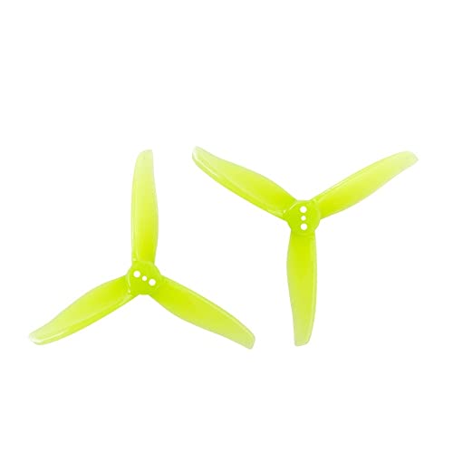 GHqHQL 3016 Propeller 6 Paar 12 Paar 1,5 m 2 mm Loch 3 Zoll 3 CW CCW FPV Requisiten kompatibel mit 3 Zoll FPV Racing Drone(12PAIR 2MM Yellow) von GHqHQL