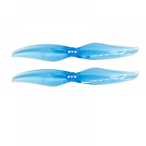 GHqHQL 4024 Propeller, 12 Paar, 2 oder 3 Löcher, 1,5 mm, 4 x 2,4 CW CCW, kompatibel mit bürstenlosen FPV-Motorpropellern(12PAIR Blue) von GHqHQL