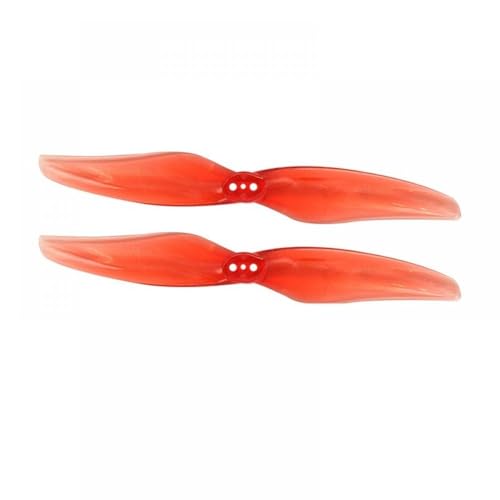 GHqHQL 4024 Propeller, 12 Paar, 2 oder 3 Löcher, 1,5 mm, 4 x 2,4 CW CCW, kompatibel mit bürstenlosen FPV-Motorpropellern(12PAIR RED) von GHqHQL