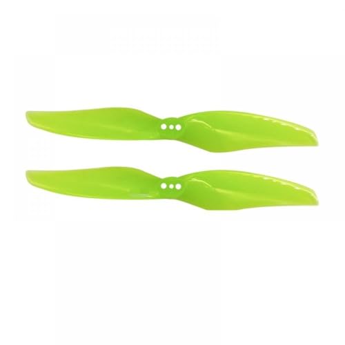 GHqHQL 4024 Propeller, 12 Paar, 2 oder 3 Löcher, 1,5 mm, 4 x 2,4 CW CCW, kompatibel mit bürstenlosen FPV-Motorpropellern(12PAIR Yellow) von GHqHQL