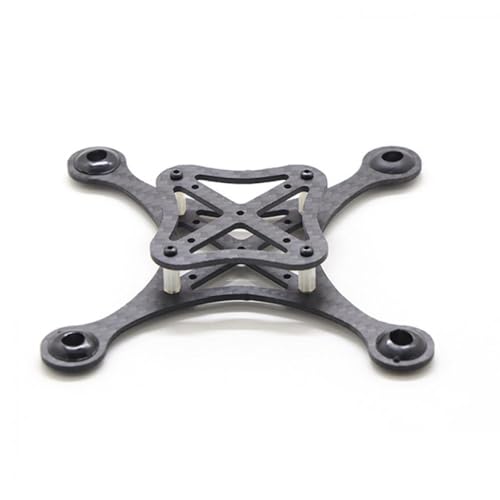 GHqHQL DIY 120mm Carbon Fiber FPV Drone Rahmen Kit Kompatibel Mit 8520 Motor Rack 2mm Dicke Kompatibel mit 720 Coreless Motor F3 Flight Controller von GHqHQL