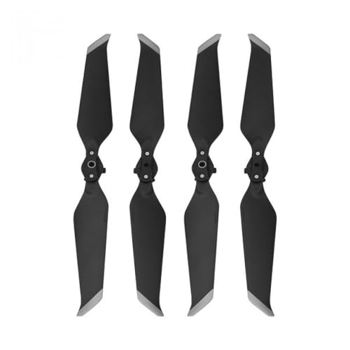 GHqHQL Geräuscharme Schnellspannpropeller Kompatibel mit D 2 PRO Zoom, kompatibel mit 8743F Drohnenzubehör, Silber, 4 Paar(2 Pairs Silver) von GHqHQL