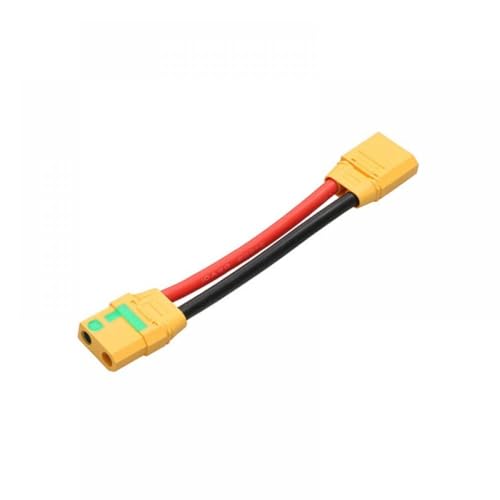 GHqHQL XT90 XT90S Stecker auf Buchse Verlängerung 10AWG Draht ESC Balance Adapter kompatibel mit Flugzeugmodellen(for XT90S 20CM Wire) von GHqHQL