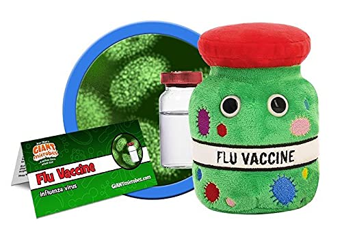 GIANTmicrobes Impfstoff gegen Grippe-Plüsch – Lernen Sie mehr über Gesundheit und Immunologie, pädagogisches Geschenk für Studenten, Ärzte, Krankenschwestern, Wissenschaftler, Apotheker und jeden mit von GIANTmicrobes