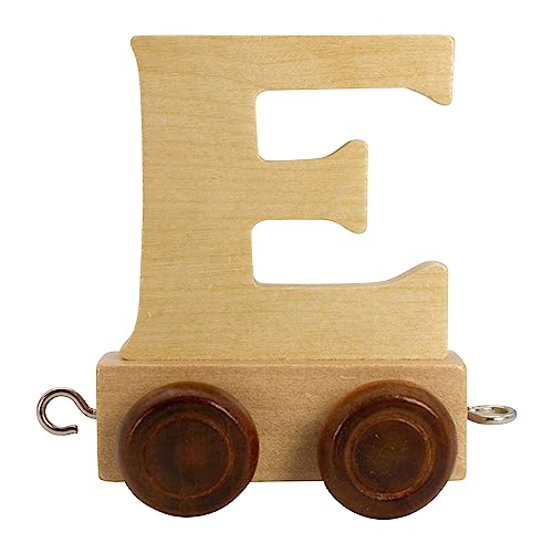 GICO Buchstabenzug aus Holz, Buchstaben Zug, Lok, Waggon, A-Z, Wunschname (E) von GICO