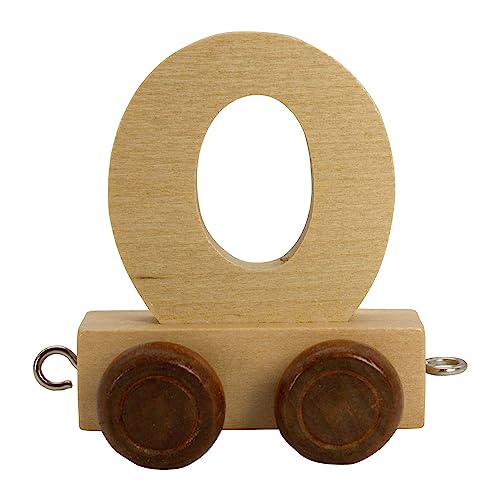 GICO Buchstabenzug aus Holz, Buchstaben Zug, Lok, Waggon, A-Z, Wunschname (O) von GICO