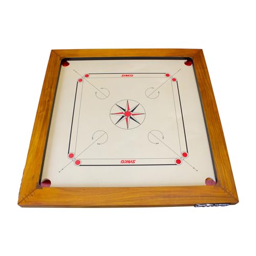 Carrom Profi Turnier Board Synco Platinum -für das optimale Carrom Spielerlebnis - 2991 von GICO