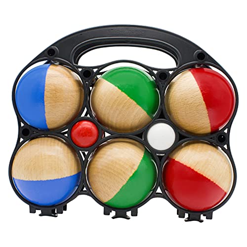 GICO Boccia Spiel mit 6 Kugeln aus Massivholz, Durchmesser 7 cm - 3010 von GICO