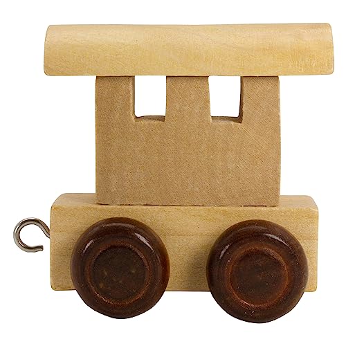 GICO Buchstabenzug aus Holz, Buchstaben Zug, Lok, Waggon, A-Z, H je ca. 5,5 cm, Wunschname (Waggon) von GICO