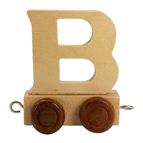 GICO Buchstabenzug aus Holz, Buchstaben Zug, Lok, Waggon, A-Z, Wunschname (B) von GICO