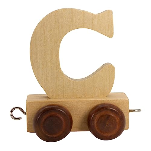 GICO Buchstabenzug aus Holz, Buchstaben Zug, Lok, Waggon, A-Z, Wunschname (C) von GICO