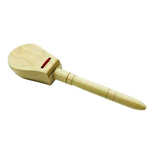 GICO Kastagnetten mit Stiel Stielkastagnetten aus Holz für Kinder Musikinstrument - Länge 23 cm - 3800 von GICO