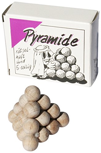 GICO Kugelpyramide 5-teilig - Mini Holz Puzzle Knobelspiel Geduldspiel Klassiker Minipuzzle GICO Kugelpyramide 5-teilig - Mini Holz Puzzle Knobelspiel Geduldspiel Klassiker Minipuzzle von GICO