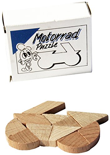 Motorrad Puzzle - Mini Holz Puzzle Knobelspiel Geduldspiel Klassiker Minipuzzle von GICO