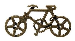 Metallpuzzle Fahrrad Bike Geduldspiel Knobelspiel Puzzle Geschenk für Biker oder Radfahrer 110x55x10 mm - 4611 von GICO