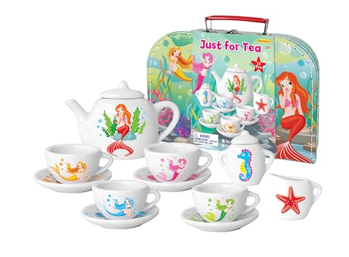 Kinder Teeservice Spielkoffer Teeset Meerjungfrau Spielzeug Porzellangeschirr 13 -TLG - CH12094 Kinder Teeservice Spielkoffer Teeset Meerjungfrau Spielzeug Porzellangeschirr 13 -TLG - CH12094 von GICO