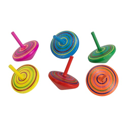 Kreisel Spirale aus Holz Kinder Holzkreisel 6er Set H 4 cm, D 3,5 cm - 6473 Kreisel Spirale aus Holz Kinder Holzkreisel 6er Set H 4 cm, D 3,5 cm - 6473 von GICO
