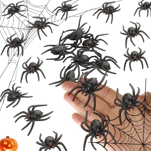GIFANEO 30 Stück Realistische Kunststoff Spinnen Spielzeug, Halloween Spinne,Gruselige Kleine Spinnen Aus Plastik, Kunststoffspinnen, Spukhaus Halloween Party Dekorationen. GIFANEO 30 Stück Realistische Kunststoff Spinnen Spielzeug, Halloween Spinne,Gruselige Kleine Spinnen Aus Plastik, Kunststoffspinnen, Spukhaus Halloween Party Dekorationen. von GIFANEO
