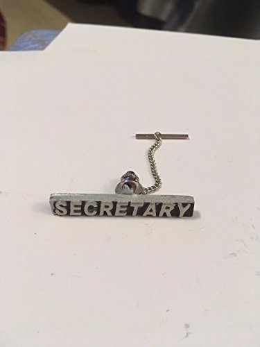 Secretary Club M2 Krawattennadel mit Kette aus englischen Moderne Zinn geschrieben von uns Geschenke für alle 2016 von Derbyshire UK von GIFTSFORALL