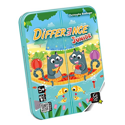 Gigamic, Difference Junior, Kinderspiel, Kartenspiel, 2-6 Spieler, Ab 4+ Jahren, 20 Minuten, Deutsch, Mehrsprachig, Mehrfarbig, Bunt von GIGAMIC