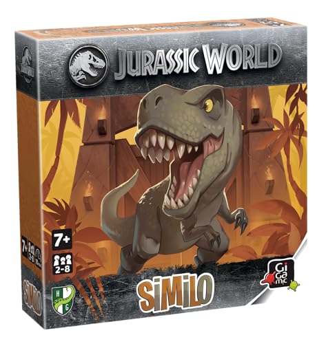 GIGAMIC Similo Jurassic World – Gesellschaftsspiel – kooperatives Abzugsspiel für die ganze Familie – für 2 bis 8 Spieler – ab 7 Jahren von GIGAMIC