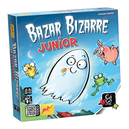 GIGAMIC - Beobachtungsspiel Schnelligkeit ab 3 Jahren - Bazar Bizarre Junior, Zobaj, blau von GIGAMIC