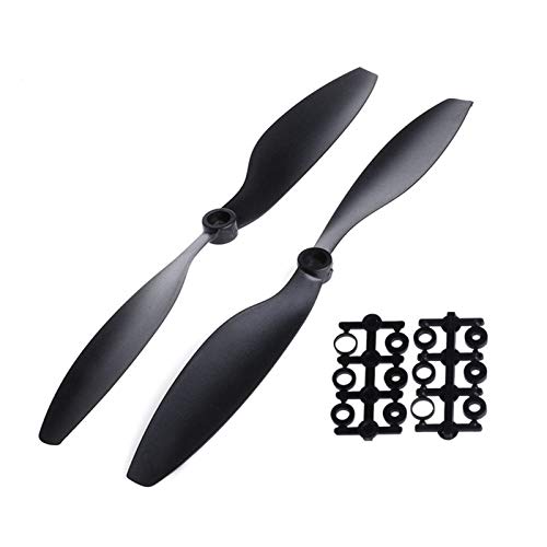 GIGIROM 1 Paar 1045 10x4,5 CW Propeller CCW Prop RC Multicopter F450 Quadcopter Schwarz Propellerflugzeug-Ersatzteil(Black) von GIGIROM