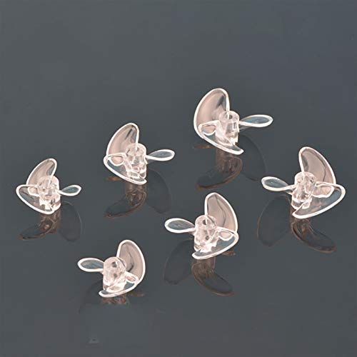 GIGIROM 1 Pc Transparent High Speed ​​3mm Prop RC Boot 3 Klingen Propeller Hohe Zähigkeit Positiv/Reverse 3 Klingen Schraube Rc Boot Außenbordmotor(D26mm Reverse) von GIGIROM