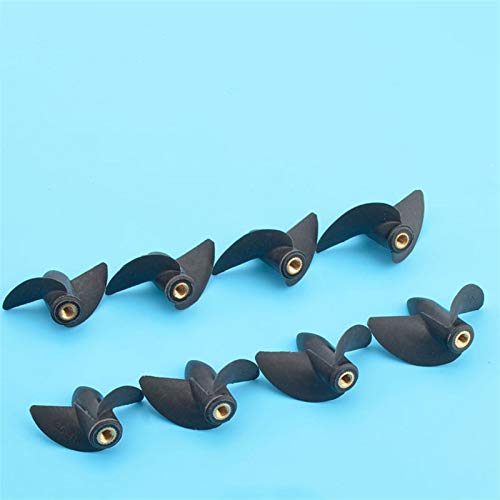 GIGIROM Rc Boot M4 Zwei Klingen Paddel Mit Gewinde Nylon Boot Propeller Positive/Reverse Propeller 4mm M4 Prop Welle Außenbordmotor(D35mm Postive 001) von GIGIROM