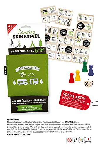 GILDE Filz Trinkspiel Camping 44381 von GILDE