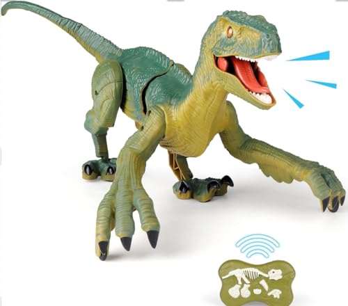 GILI Dinosaur Toys for Kids 3-5-7, RC Dinosaur Toys for 3 4 5 6 7 8 Year Old Boys, Electronic Walking Robot Dinosaur Toy with Light & Realistic Roaring Sound von GILI