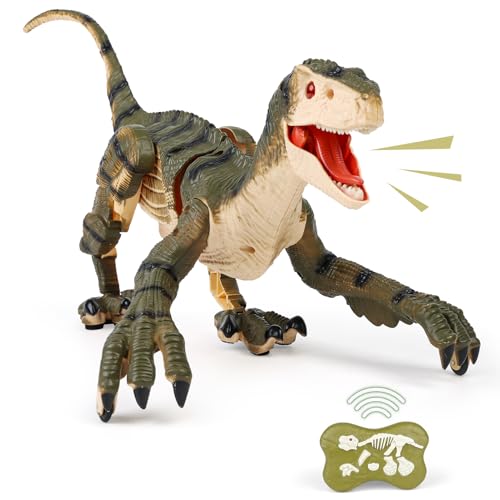 GILI Dinosaur Toys for Kids 3-5-7, RC Dinosaur Toys for 3 4 5 6 7 8 Year Old Boys, Electronic Walking Robot Dinosaur Toy with Light & Realistic Roaring Sound GILI Dinosaur Toys for Kids 3-5-7, RC Dinosaur Toys for 3 4 5 6 7 8 Year Old Boys, Electronic Walking Robot Dinosaur Toy with Light & Realistic Roaring Sound von GILI