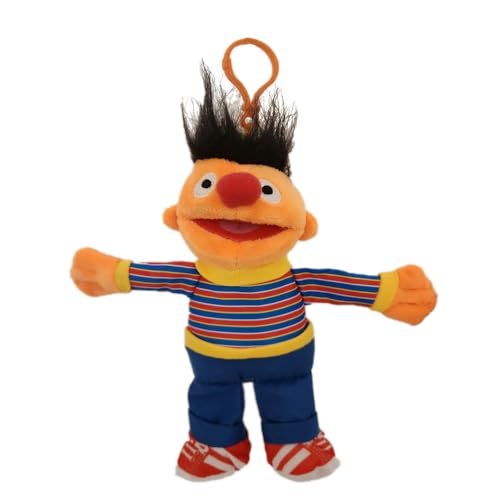 Sesam Strasse Plüsch Schlüßelanhänger Kuscheltier Plüschtier Sesame Street Plush Bagclip zur Auswahl 8 Charaktere 17-20cm (Ernie) von GIMSS