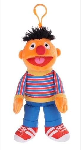 Sesam Strasse Plüsch Schlüßelanhänger Kuscheltier Plüschtier Sesame Street Plush Bagclip zur Auswahl 8 Charaktere 17-20cm (Ernie) von GIMSS