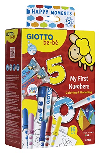 Giotto be-bè Happy Moments, My First Numbers Set, 16-teilig von GIOTTO be-bè