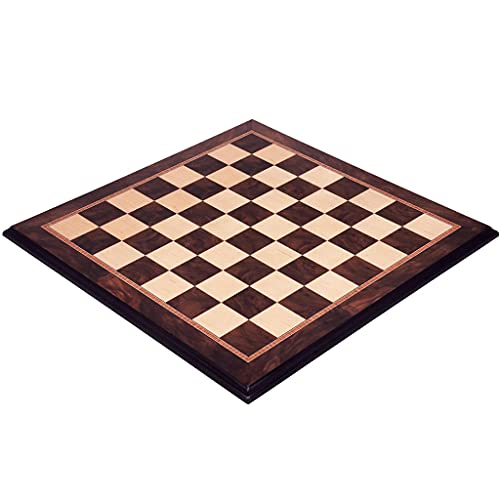 Schachbrett aus Walnussholz, Standard-Schachbrett, handgefertigt, nur für Kinder und Erwachsene, 55,9 x 55,9 x 1,5 cm, Schach für Erwachsene (Farbe: nur Schachbrett) (nur Schachbrett) von GIPFSRIIGR0EEGG