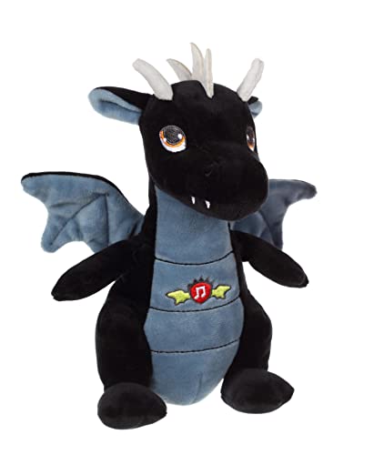 GIPSY TOYS - Klangdrache 20 cm schwarz - Kuscheltier für Kinder - 071617 von GIPSY